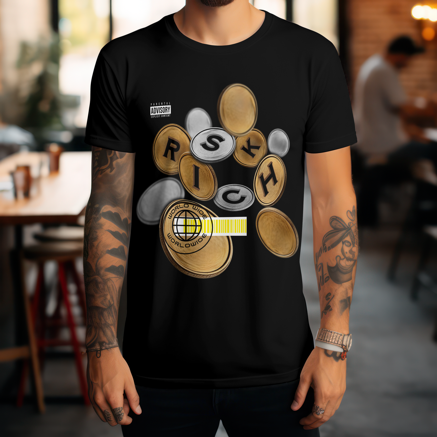 RISK/RICH Мъжка тениска