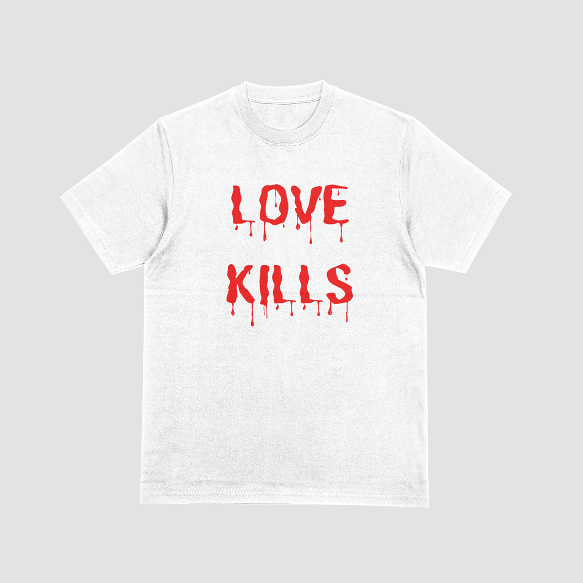 LOVE KILLS (WHITE) Мъжка тениска