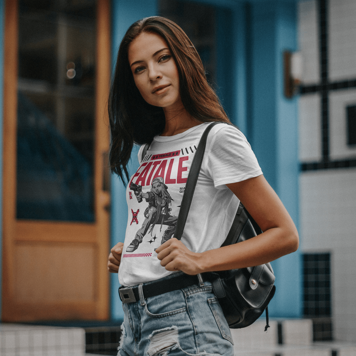 FATALE FEMALE (WHITE) Женска тениска