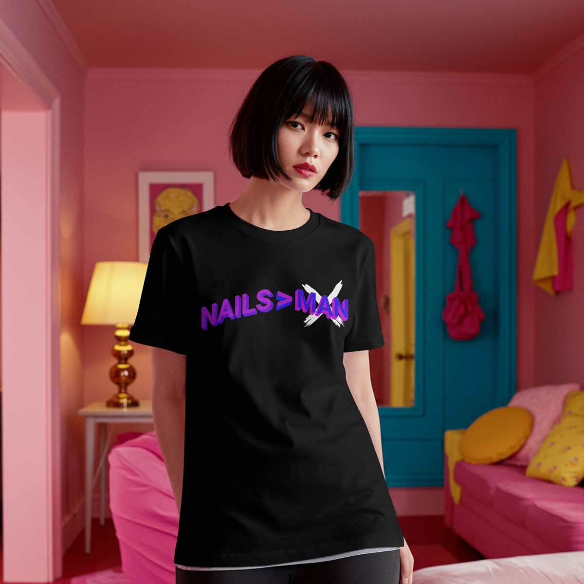 NAILS>MAN Женска тениска