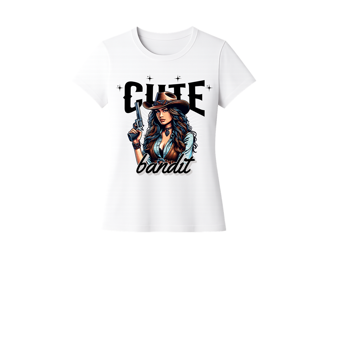 CUTE BANDIT (WHITE) Женска тениска