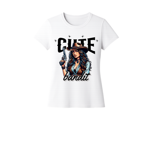 CUTE BANDIT (WHITE) Женска тениска