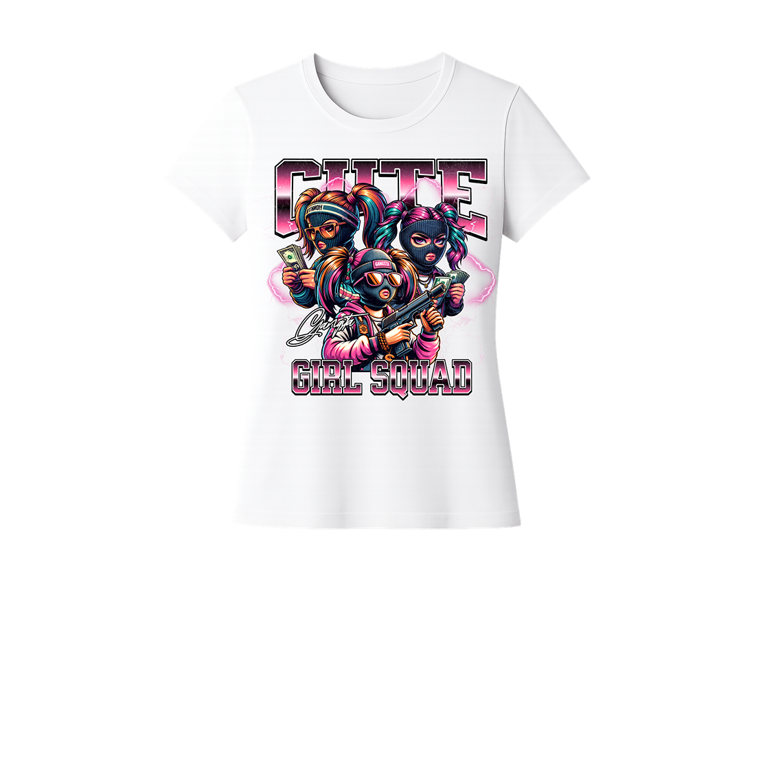 GIRL SQUAD (WHITE) Женска тениска